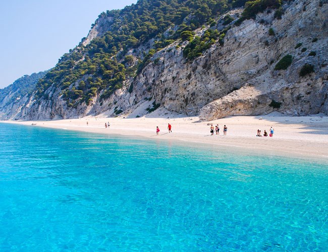 Three of Greek beachs in the...