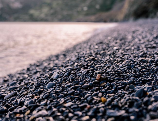 The Black Coast of the Island...