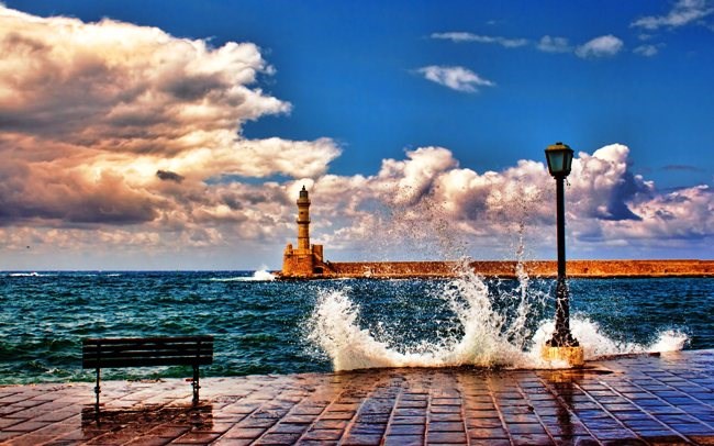 The beautiful town of Chania.