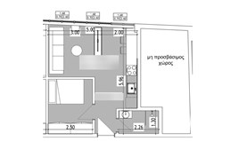 բնակարան 40 m² Սալոնիկում