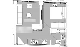 Квартира 43 m² в Салониках